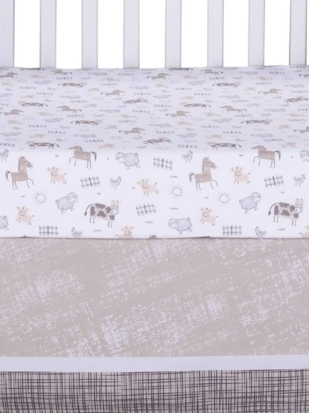 Sammy Lou Farm Animal Crib Sheet Set